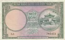 Vietnam South 1 Dong - Temple of King Hùng - Museum - 1956 - Series A.3