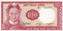 Vietnam South 100 Dong - Le Van Duyet - ND (1966) - Serial A.7 - P.19b