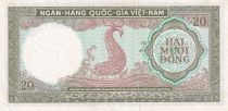 Vietnam South 20 Dong - Fish - ND (1964) -  Serial T.6 - P.16