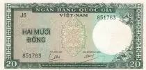 Vietnam South 20 Dong - Fish - ND (1964) - Serial J.6 - P.16