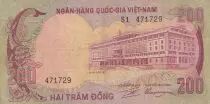 Vietnam South 200 Dong - Independence Palace - Deer - 1972 - Series S.1