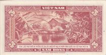 Vietnam South 5 Dong - Buffalo - House - ND (1955) - Serial 20-B - P.13a