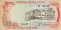 Vietnam South 500 Dong - Independence Palace - Tiger - 1972 - Series N.4
