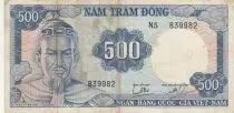 Vietnam South 500 Dong - Tran Hung Dao - Boat - 1966 - Series N. 5