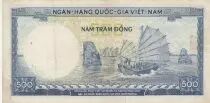 Vietnam South 500 Dong - Tran Hung Dao - Boat - 1966 - Series N. 5