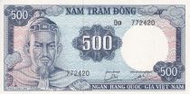 Vietnam South 500 Dong - Tran Hung Dao - Boat ND (1966) - Serial D.9 - P.23a