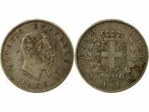 Vittorio Emanuele II - Silver Lire - 1863 M Milan