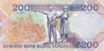 Wanuatu 200 Vatu - Melanesian Chief - 1995 - Serial BB - P.8b