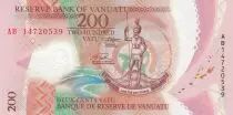 Wanuatu 200 Vatu Melanesian Chief - Family - 2014 - Polymer - UNC