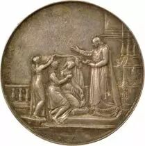 Wedding, Guerinet & Lottiaux - Silver Token, Montagny - 17th September 1867