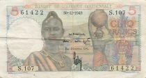 WEST AFRICA 5 Francs - 30-12-1949 - P.36