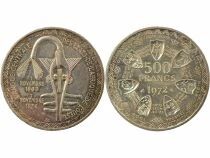 WEST AFRICA 500 Silver Francs, Monetary Union - 1972 Paris