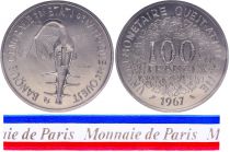 West AFrican States 100 Francs - 1967 - Test strike