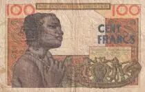 West AFrican States 100 Francs - Mask - 02-03-1965 - Serial R.231 - Letter K (Senegal) - P.701Ke