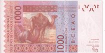 West AFrican States 1000 Francs -  Mask - Camels - 2004 - Letter K ( Senegal) - P.715Kb