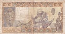 West AFrican States 1000 Francs - Woman - Letter K (Senegal) - 1984 - Serial M.009 - P.707Ke