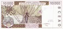 West AFrican States 10000 Francs - Bridge - 2001 - Letter C (Burkina Faso) - P.314Cj