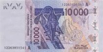 West AFrican States 10000 Francs - Ivory Coast - 2012 - P.118A