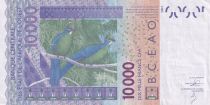West AFrican States 10000 Francs - Mask - Birds - 2013 - Letter T (Togo) - P.818Tm
