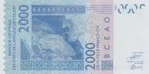 West AFrican States 2000 Francs - Mask - Fish - 2024 - Series S