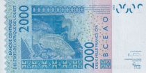 West AFrican States 2000 Francs - Mask - Fishs - 2004 - Letter K ( Senegal) - P.716Kb