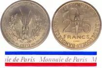 West AFrican States 25 Francs - 1970 - Test strike