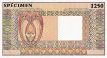 West AFrican States Test note specimen recto verso polychrome, without watermark
