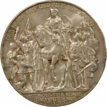 Wilhelm II - 3 Silver Mark, Declaration of War - 1913 A Berlin