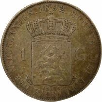 Wilhelmina - Silver Gulden - 1892 Utrecht