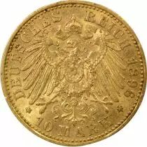 William II - 10 Gold Mark - 1896 A Berlin