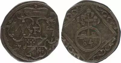 Wurzburg 1/84 Gulden Arms - 1715 F