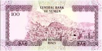 Yémen (République Arabe) 100 Rials, Sculture Chérubin et griffon - Vue de Ta\'izz - 1976 - P.16