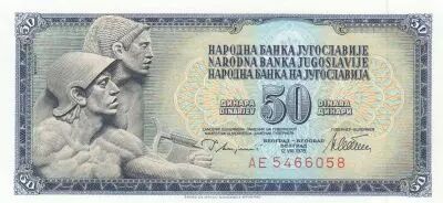 Yougoslavie 50 Dinara - Relief de Mestrovic - 1978