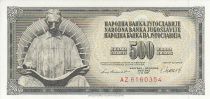 Yougoslavie 500 Dinara - Nikola Tesla - Valeur faciale - 1981