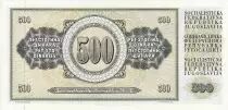 Yougoslavie 500 Dinara - Nikola Tesla - Valeur faciale - 1981