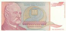 Yougoslavie 500 Milliards de Dinara - J. Zmaj poète - 1993