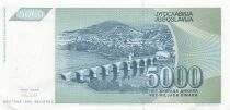 Yougoslavie 5000 Dinara - 1992 - Remplacement - P.115