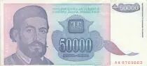 Yougoslavie 50000 dinara - Petar II - Prince de Monténégro - 1993