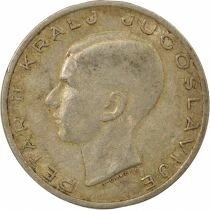 Yougoslavie Pierre II - 20 Dinara Argent - 1938