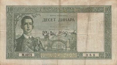 Yugoslavia 10 Dinara - Peter II - 1939 - P.35