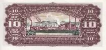 Yugoslavia 10 Dinara - Worker - Factory - 1965 - Serial DE - P.78a