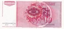 Yugoslavia 10 Dinara - Young girl - 1990 - Serial AA - P.103