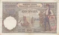 Yugoslavia 100 Dinara - Seated Woman - 01-12-1929 - Serial Z.1371