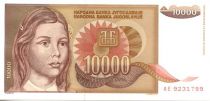 Yugoslavia 10000 Dinara Young girl