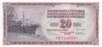 Yugoslavia 20 Dinara -D&aacute;rsena - 1978