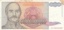 Yugoslavia 50 Milliards Dinara - Serbian Prince Milan Obrenovich - 1993 - Serial AA - P.136