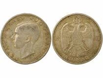 Yugoslavia Peter II - 20 Silver Dinara - 1938