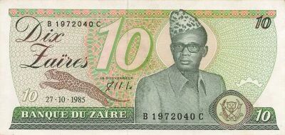 Za�re 10 Za�res - Mobutu - 27-10-1985 - P.27
