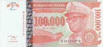 Zaire 100000 Nvx Zaires -  President Sese Seko Mobutu - Face value - 1996