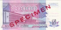 Zaire 20000 Zaire Pdt Mobutu, leopard - Bank of Zaïre